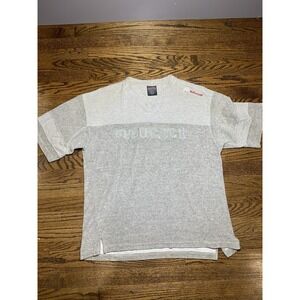 Vintage FUBU Terry Cloth pullover Shirt Vneck Size Large Hip Hop Streetwear Y2K